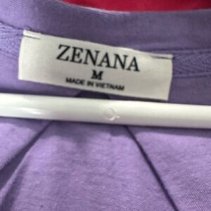 Zenana Outfitters Purple Short Sleeve Tee